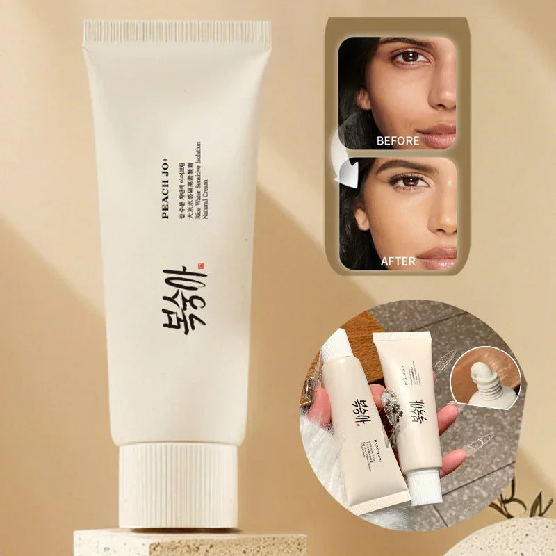 Bloqueador solar de cara coreano con extracto de arroz SPF 50+